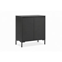 KOMMODE , 81/87/40 cm,  - Schwarz, Design, Holzwerkstoff (81/87/40cm) - MID.YOU