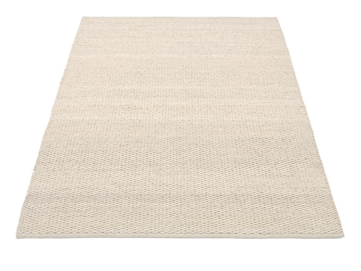 HANDWEBTEPPICH 240/340 cm Hellgrau  - Hellgrau, Basics, Textil (240/340cm) - Linea Natura