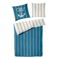 BETTWÄSCHE Renforcé 135/200 cm  - Blau, Basics, Textil (135/200cm)