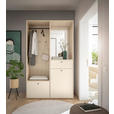 GARDEROBE 4-teilig  in 120/200/50 cm  - Kaschmir/Eichefarben, Design, Glas/Holzwerkstoff (120/200/50cm) - Xora
