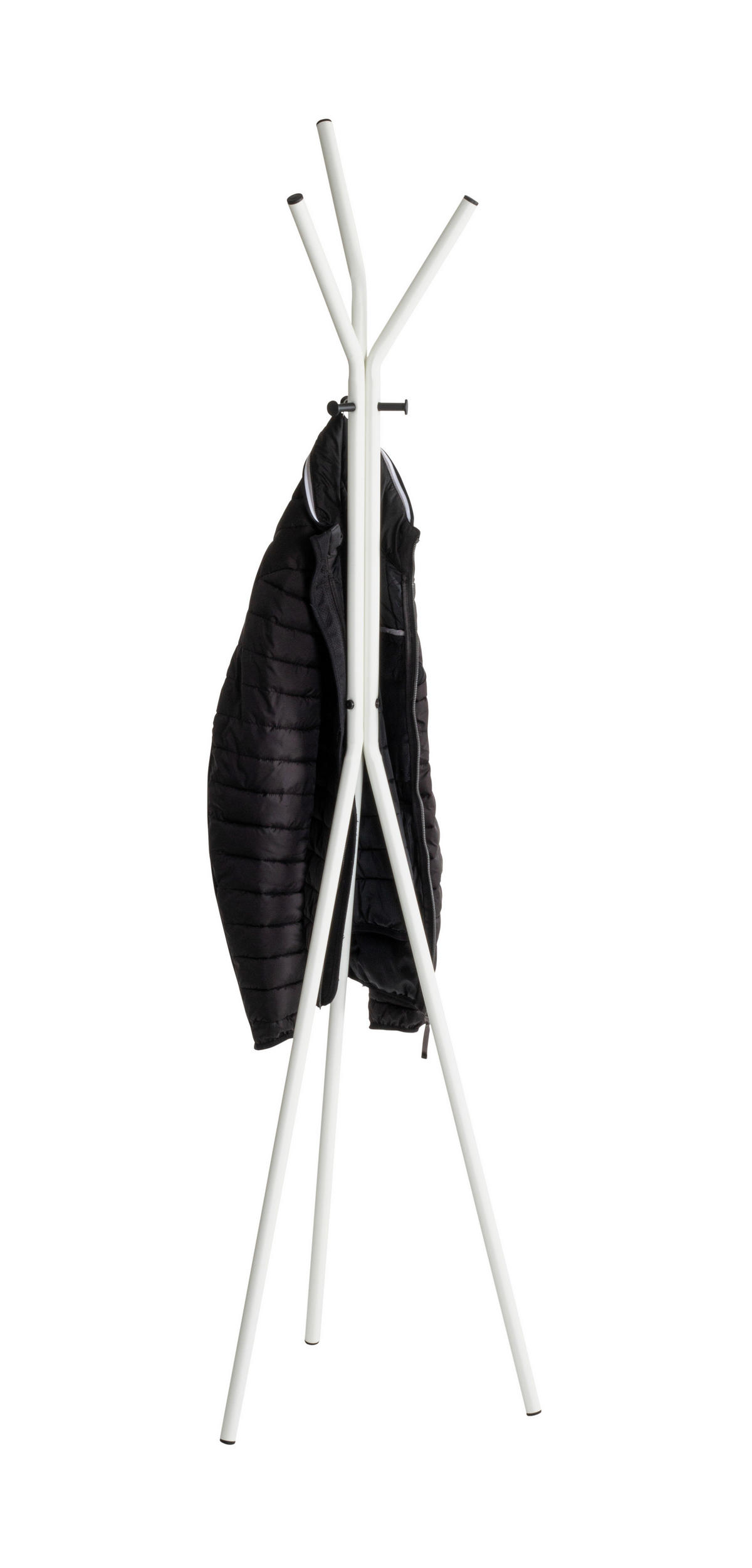 KLEIDERSTÄNDER in Schwarz, Weiß 46/178/46 cm   - Schwarz/Weiß, Design, Metall (46/178/46cm)