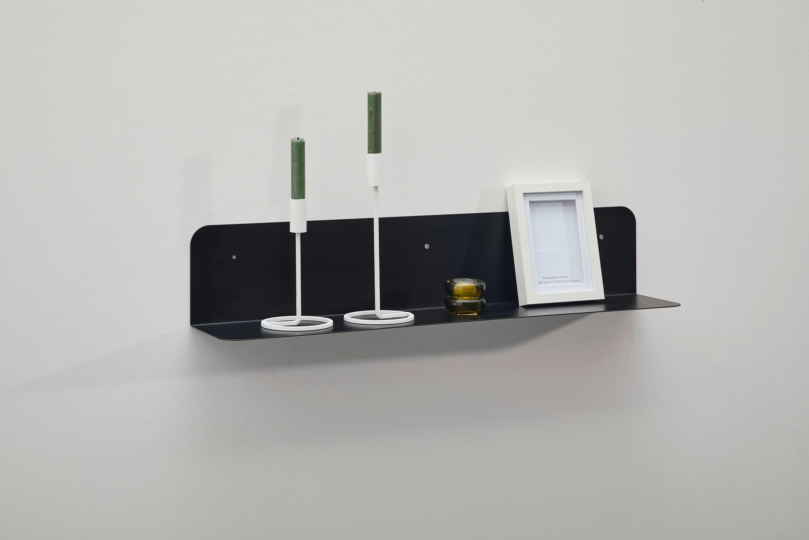 WANDBOARD Schwarz  - Schwarz, Design, Metall (80/15/15cm) - MID.YOU