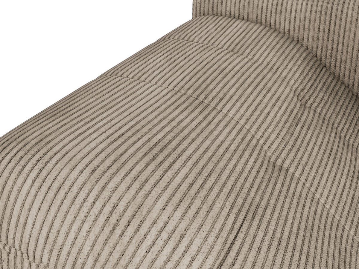 ECKSOFA Taupe  - Taupe/Creme, Design, Textil (177/276cm) - MID.YOU