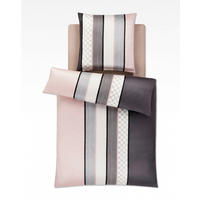 BETTWÄSCHE 2-teilig JOOP! CORNFLOWER STRIPES Jersey 155/220 cm  - Rosa, Basics, Textil (155/220cm) - Joop!