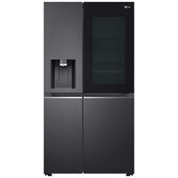 SIDE-BY-SIDE 91,3/179/73,5 cm GSXV90MCDE  - Schwarz, Basics, Glas/Kunststoff (91,3/179/73,5cm) - LG