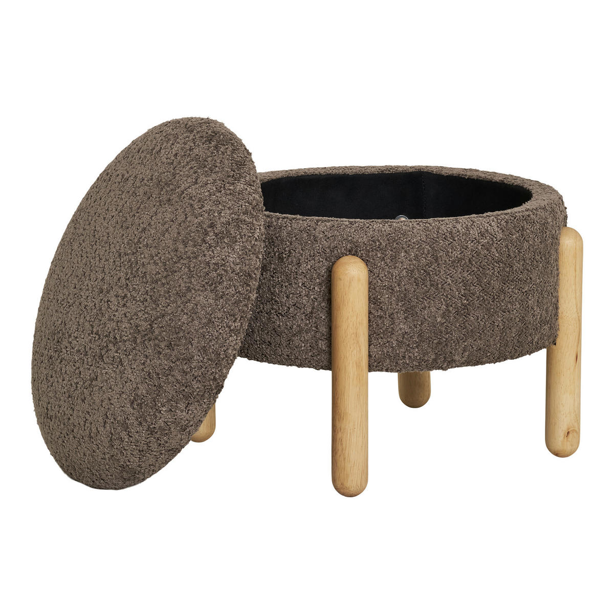 HOCKER Braun  - Braun, Design, Holz/Kunststoff (45/36/45cm)
