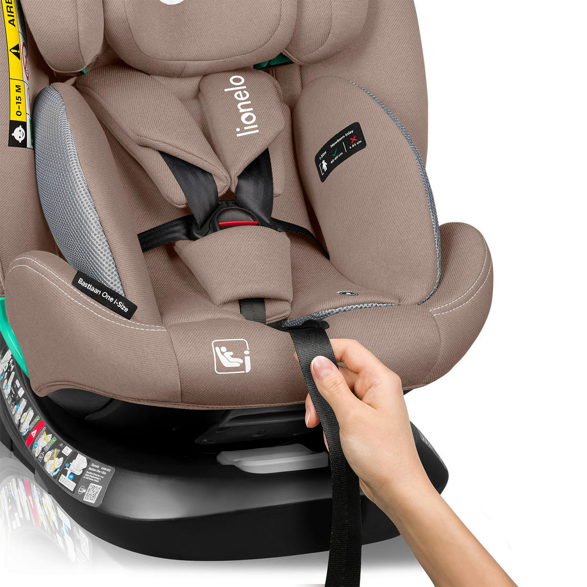 KINDERAUTOSITZ Bastiaan One i-Size   - Beige, Basics, Kunststoff (44.5/60/81cm) - Lionelo