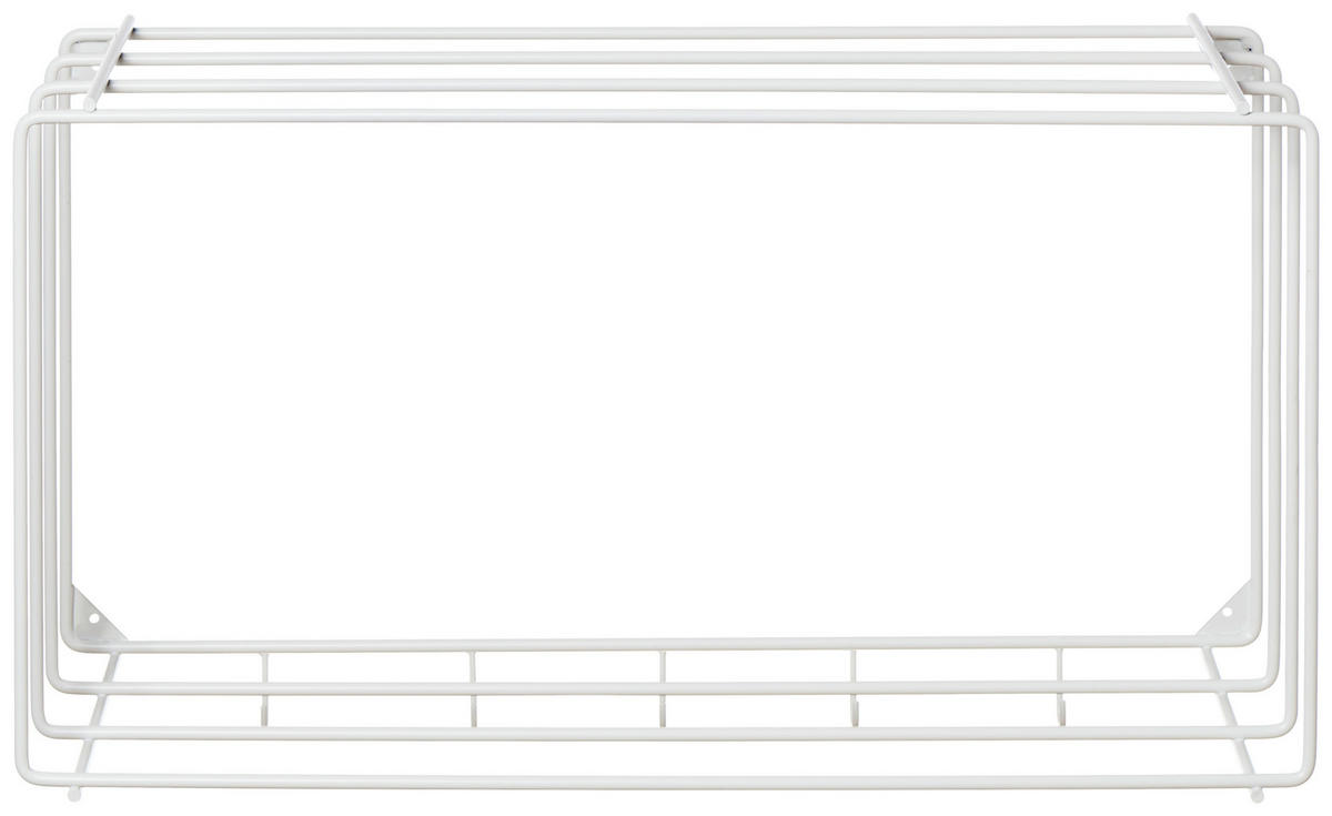 WANDGARDEROBE  in Weiß  - Weiß, Basics, Metall (73/38/26cm) - Livetastic