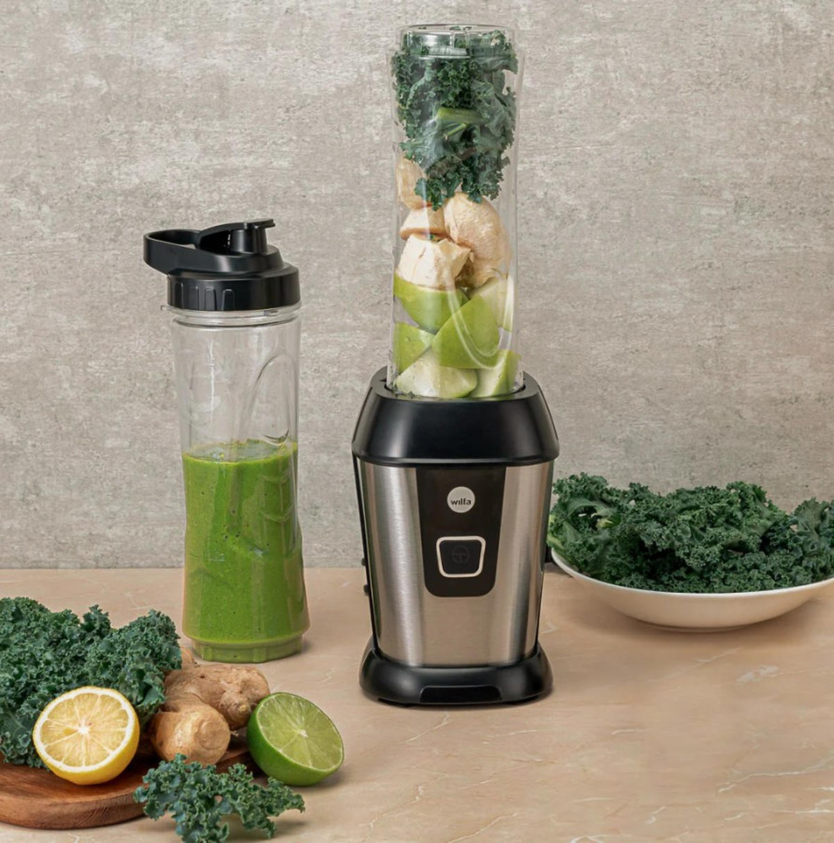 BLENDER  - svart, Klassisk, metall/glas - Wilfa