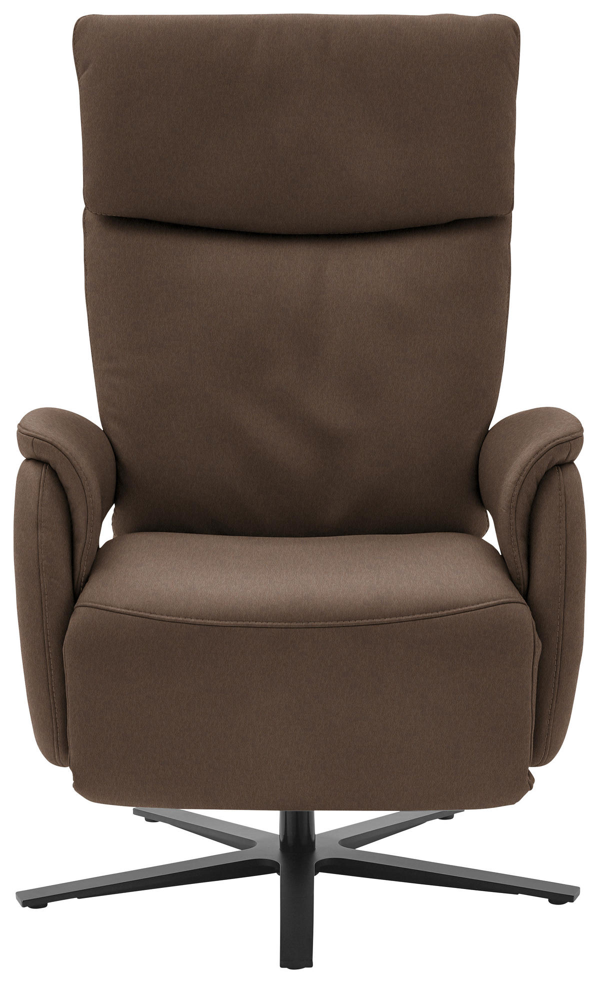 RELAXSESSEL in Leder Braun  - Schwarz/Braun, Design, Leder/Metall (70/117/85cm) - Dieter Knoll