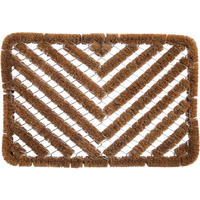 FUSSMATTE  40/60 cm  Naturfarben  Abstraktes  - Naturfarben, KONVENTIONELL, Naturmaterialien (40/60cm) - Esposa