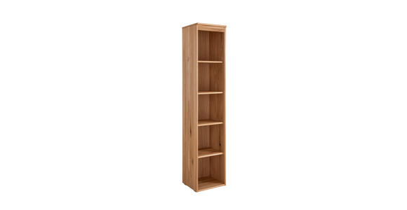AKTENREGAL Asteiche massiv Eichefarben - Eichefarben, KONVENTIONELL, Holz (40/194/39cm) - Linea Natura