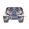 SET KAFFEMUGGAR William Morris 3 delar  - blå, Design, plast/keramik (18ml) - Morris & Co