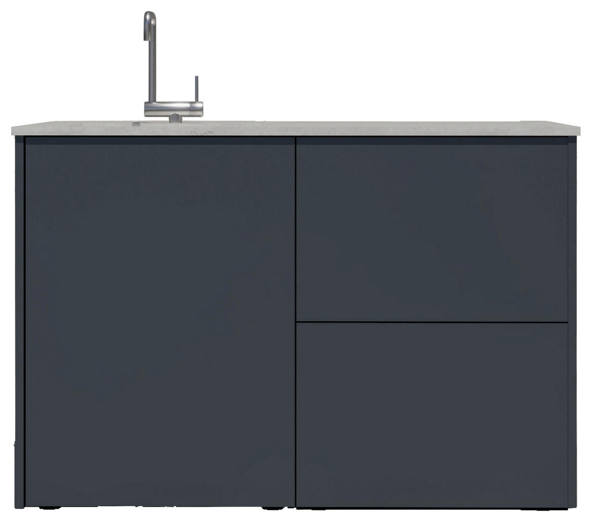 OUTDOORKÜCHE  - Sandfarben/Anthrazit, Basics, Keramik/Metall (134/92,5-98,5/63,3cm) - Dieter Knoll