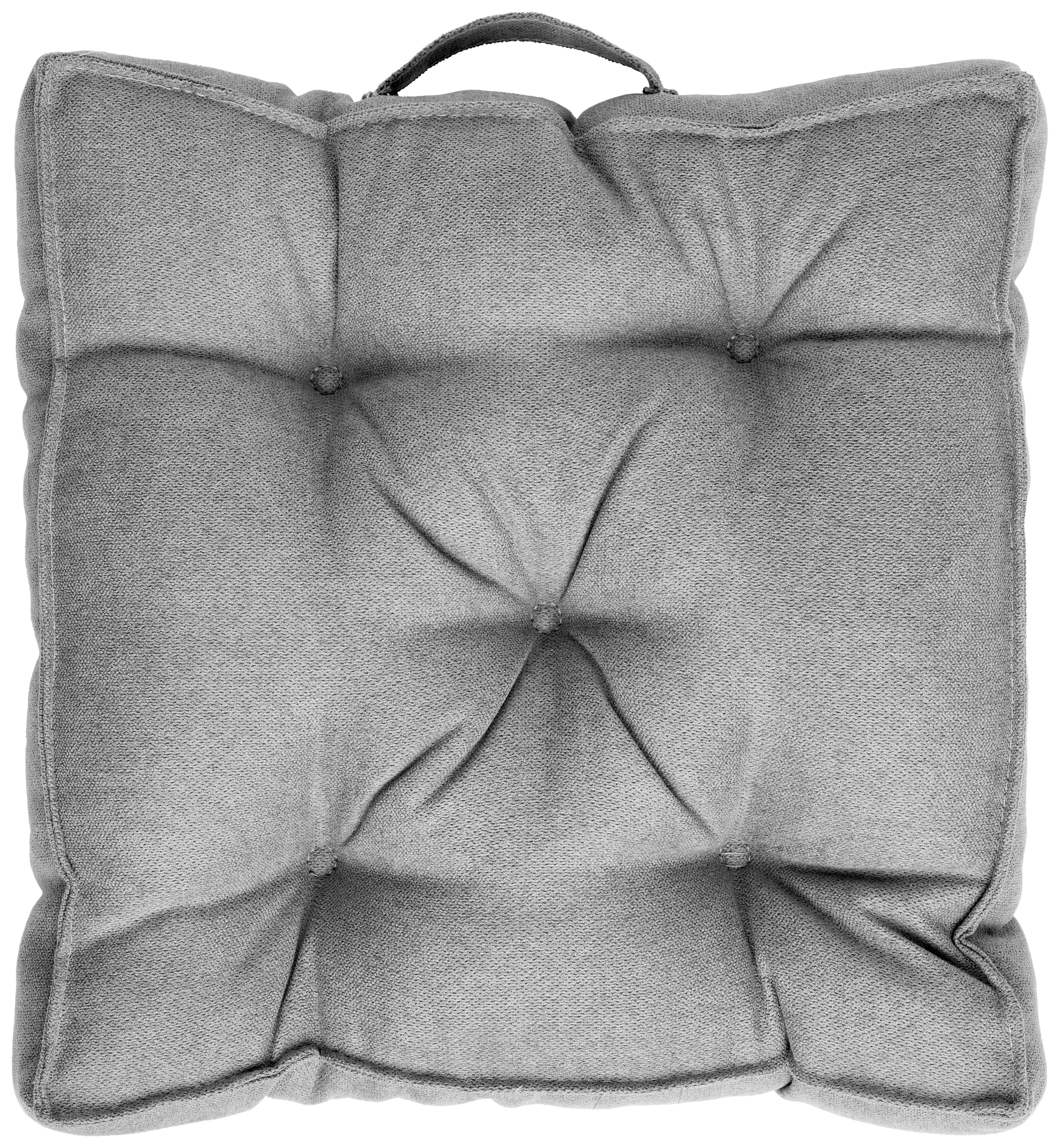 SITZKISSEN   40/40/7 cm  - Silberfarben, KONVENTIONELL, Textil (40/40/7cm) - Novel