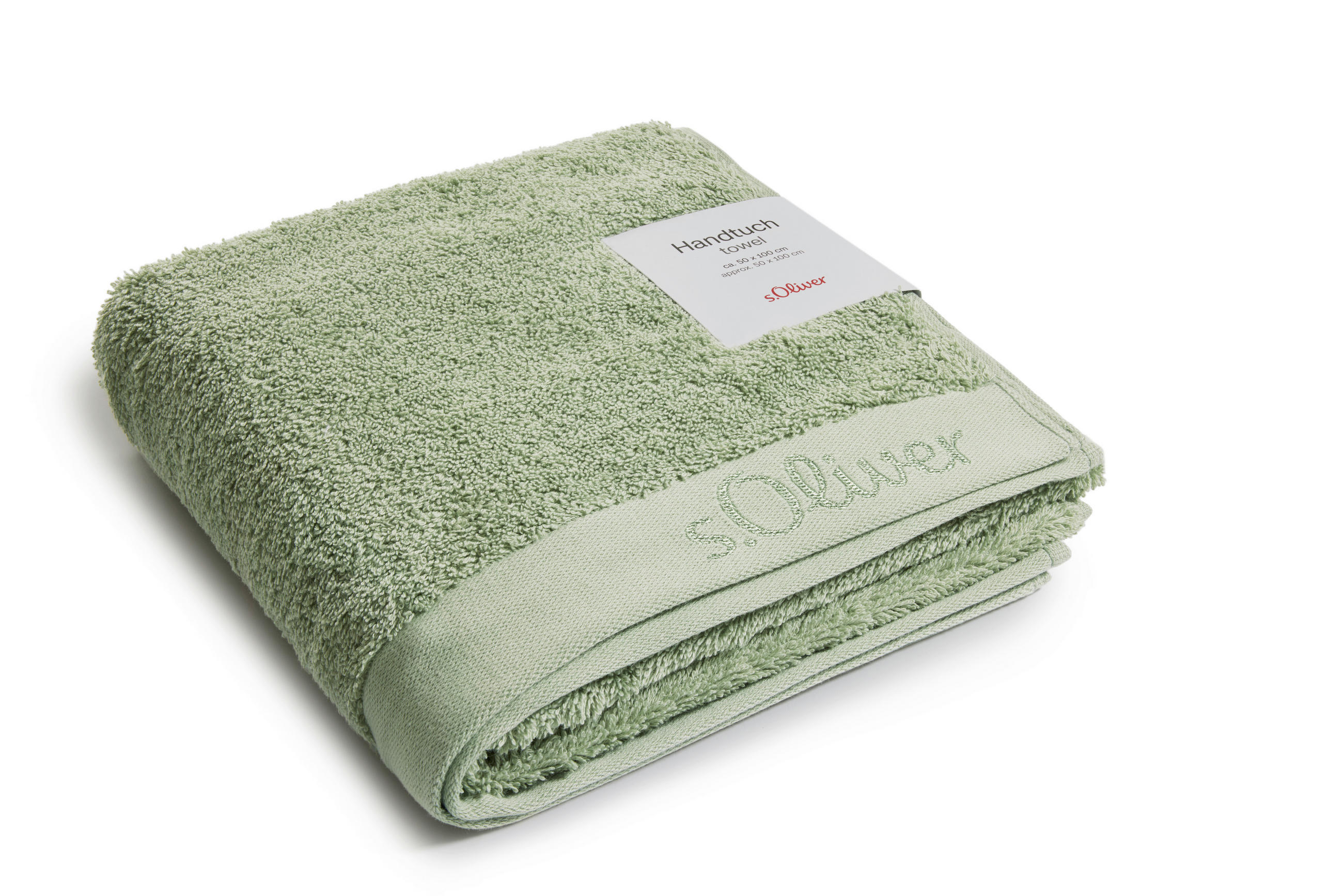 HANDTUCH 50/100 cm s.Oliver Hellgrün  - Hellgrün, Trend, Textil (50/100cm) - S. Oliver