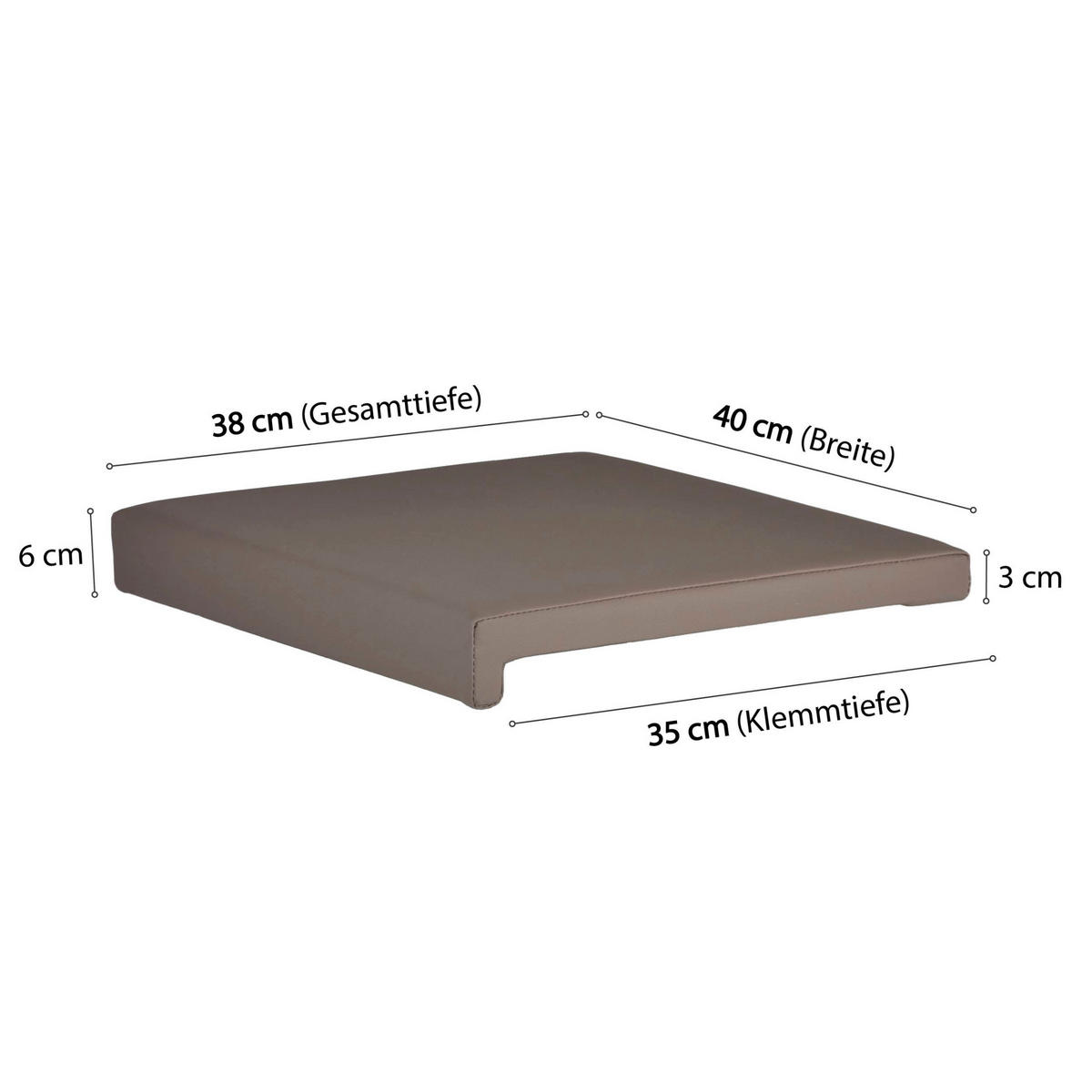 KLEMMKISSEN 2er Set 40/35/38/5/8 cm  - Basics (40/35/38/5/8cm)