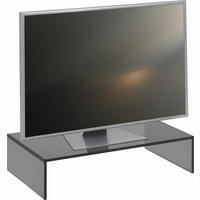 TV-AUFSATZ  Glas  Grau  - Grau, Design, Glas (60/14/35cm) - Xora