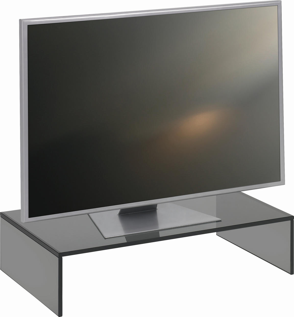 TV-AUFSATZ Grau  - Grau, Design, Glas (60/14/35cm) - Xora