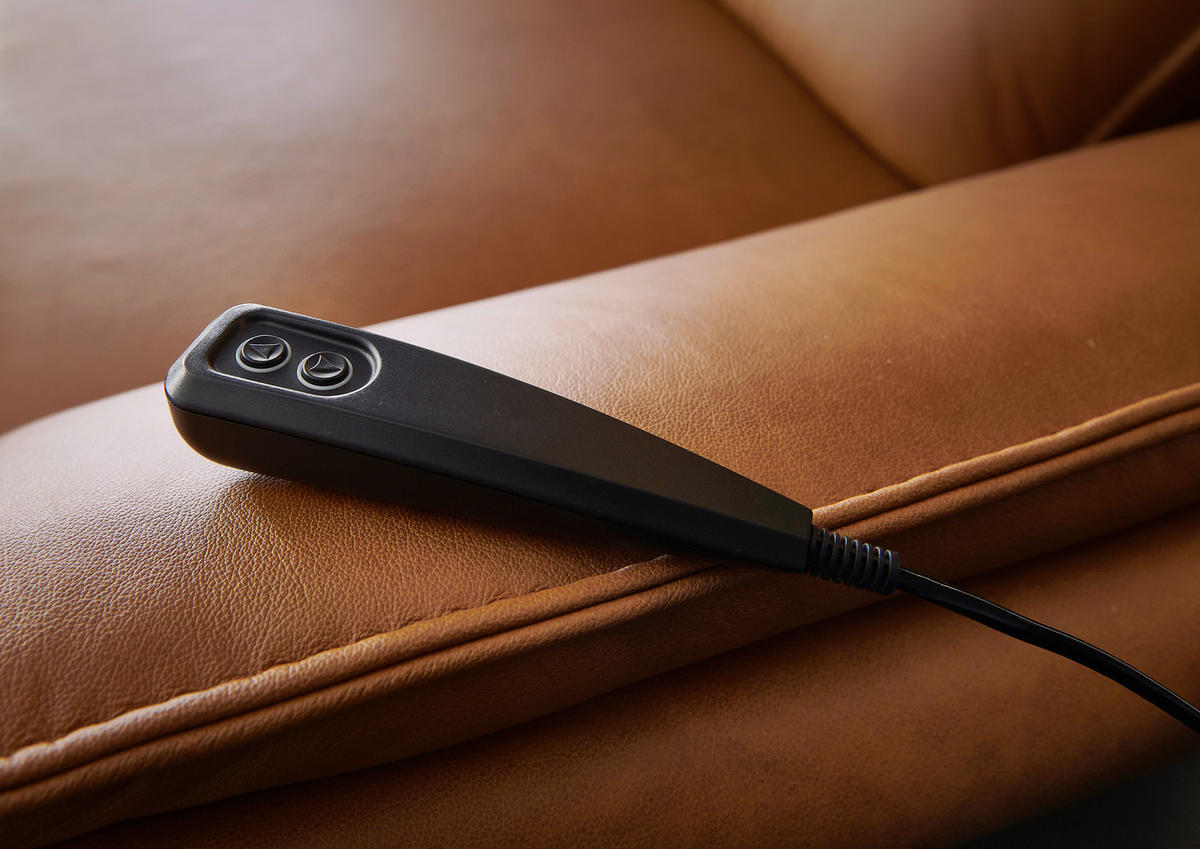 ECKSOFA Valdera in Echtleder Braun  334/172 cm  - Schwarz/Braun, Design, Leder/Metall (334/172cm) - Valdera