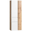 HOCHSCHRANK 65/180/35 cm  - Weiss/Eiche Wotan, Modern, Holzwerkstoff (65/180/35cm) - Held