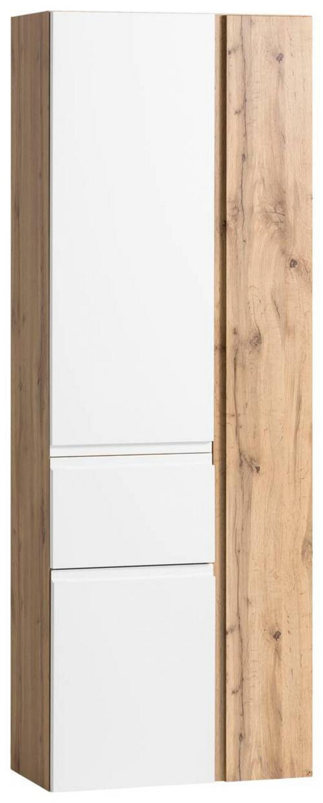 HOCHSCHRANK 65/180/35 cm  - Weiss/Eiche Wotan, Modern, Holzwerkstoff (65/180/35cm) - Held