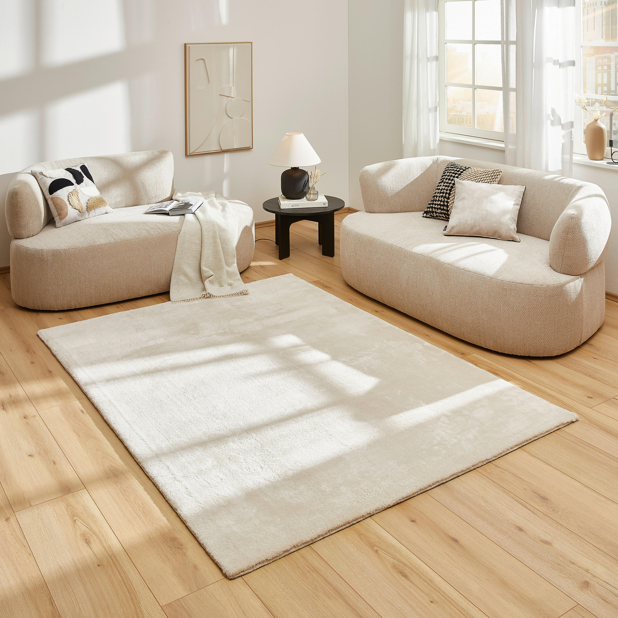 WEBTEPPICH 70/130 cm Limone Beige  - Beige, Basics, Textil (70/130cm) - Novel