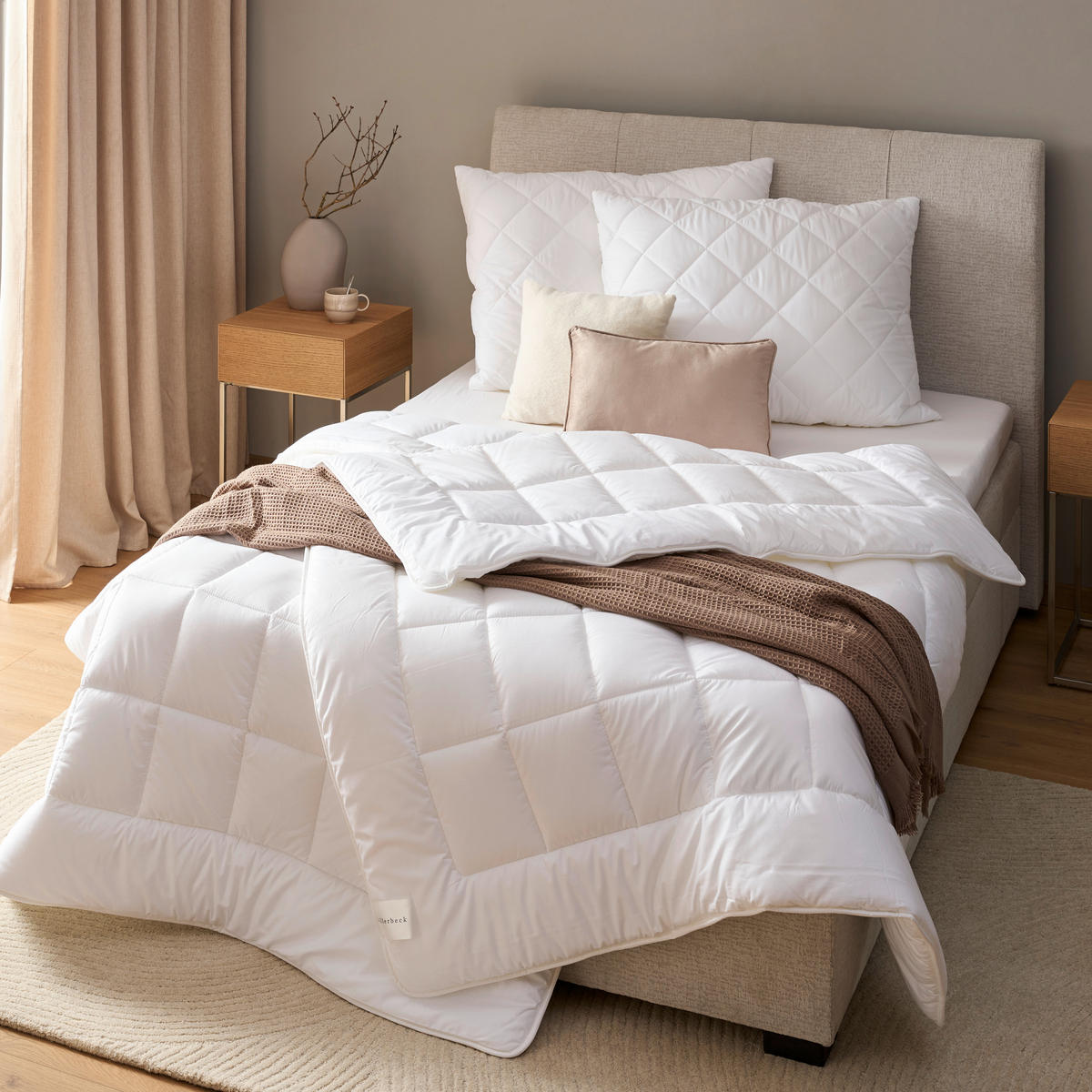 LÔŽKOVINY – SADA, polyester, 70x90/135x200 cm - biela, Basics, textil (70x90/135x200cm) - Billerbeck