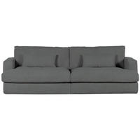BIGSOFA in Cord Anthrazit  - Anthrazit/Schwarz, Romantik / Landhaus, Kunststoff/Textil (270/67/120cm) - Landscape