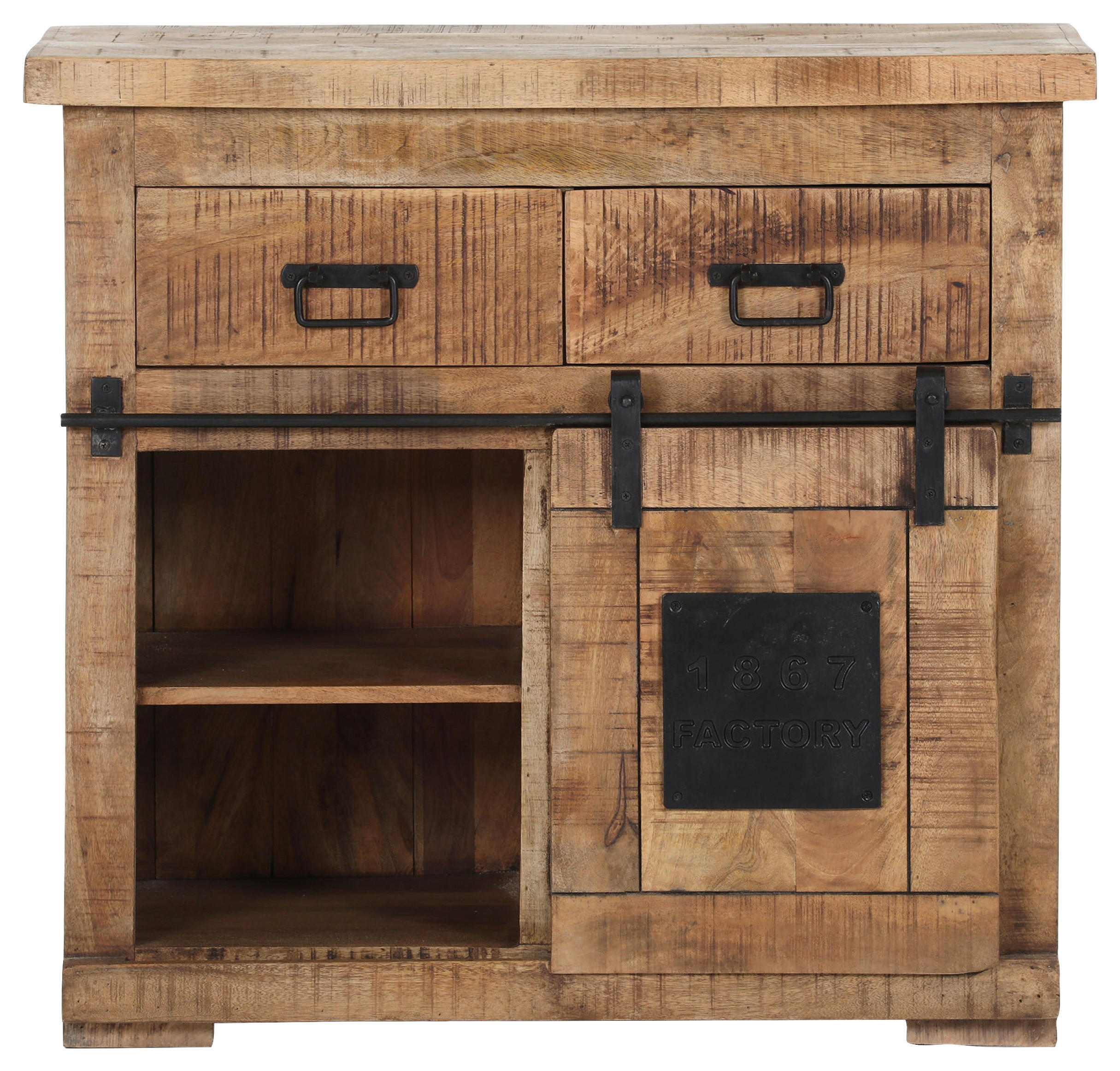 KOMMODE  in 90/85/45 cm  - Schwarz/Braun, LIFESTYLE, Holz/Metall (90/85/45cm) - Landscape