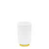 ZAHNPUTZBECHER Kunststoff  - Goldfarben/Weiß, Basics, Kunststoff (7,1/11,1/7,1cm) - Sadena
