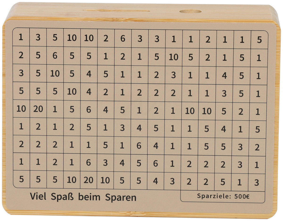 SPARDOSE - Naturfarben, Basics, Holz/Papier (14/19/5,67cm)