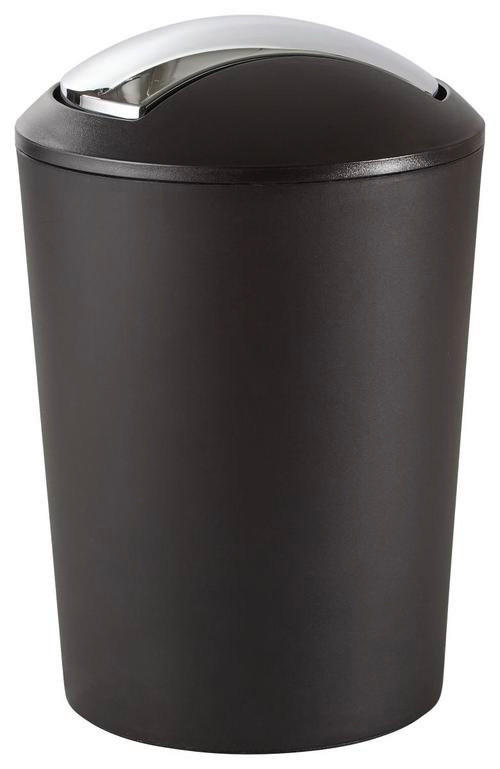 SCHWINGDECKELEIMER 5 l  Kunststoff  - Schwarz, Basics, Kunststoff (20/28,5cm) - Kela