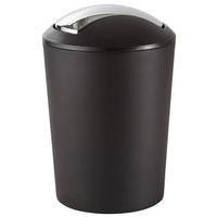 SCHWINGDECKELEIMER 5 l  Kunststoff  - Schwarz, Basics, Kunststoff (20/28,5cm) - Kela