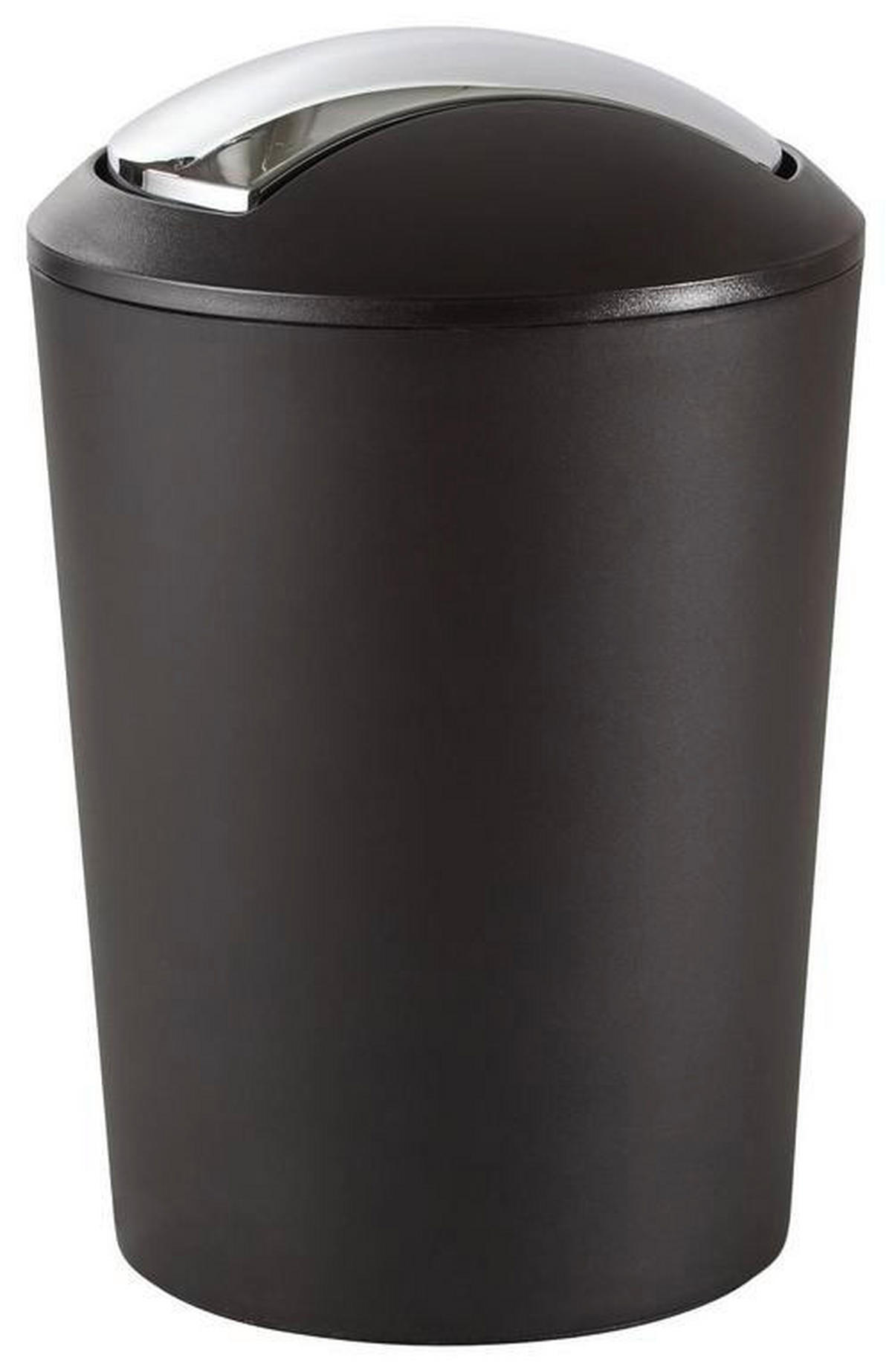 SCHWINGDECKELEIMER 5 l  Kunststoff  - Schwarz, Basics, Kunststoff (20/28,5cm) - Kela