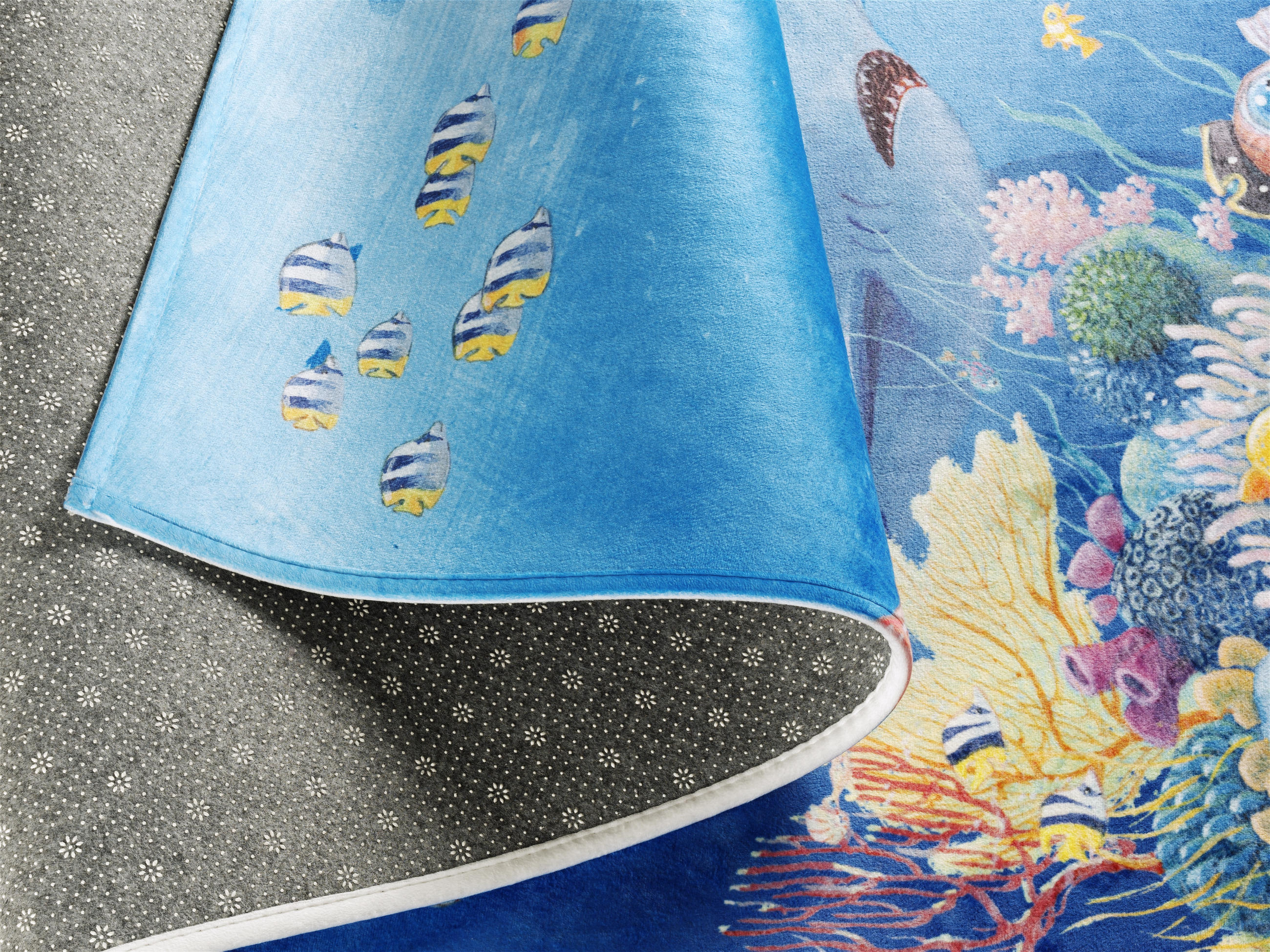 KINDERTEPPICH 140/200 cm Captn Sharky  - Blau/Dunkelblau, Trend, Kunststoff/Textil (140/200cm)