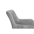 ARMLEHNSTUHL  in Eisen Webstoff  - Schwarz/Grau, Design, Textil/Metall (64/88/60cm) - Novel