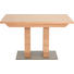 ESSTISCH in Holz, Metall 130/90/76 cm - Edelstahlfarben/Buchefarben, KONVENTIONELL, Holz/Metall (130/90/76cm) - Novel ESSTISCH in Holz, Metall 130/90/76 cm - Edelstahlfarben/Buchefarben, KONVENTIONELL, Holz/Metall (130/90/76cm) - Novel