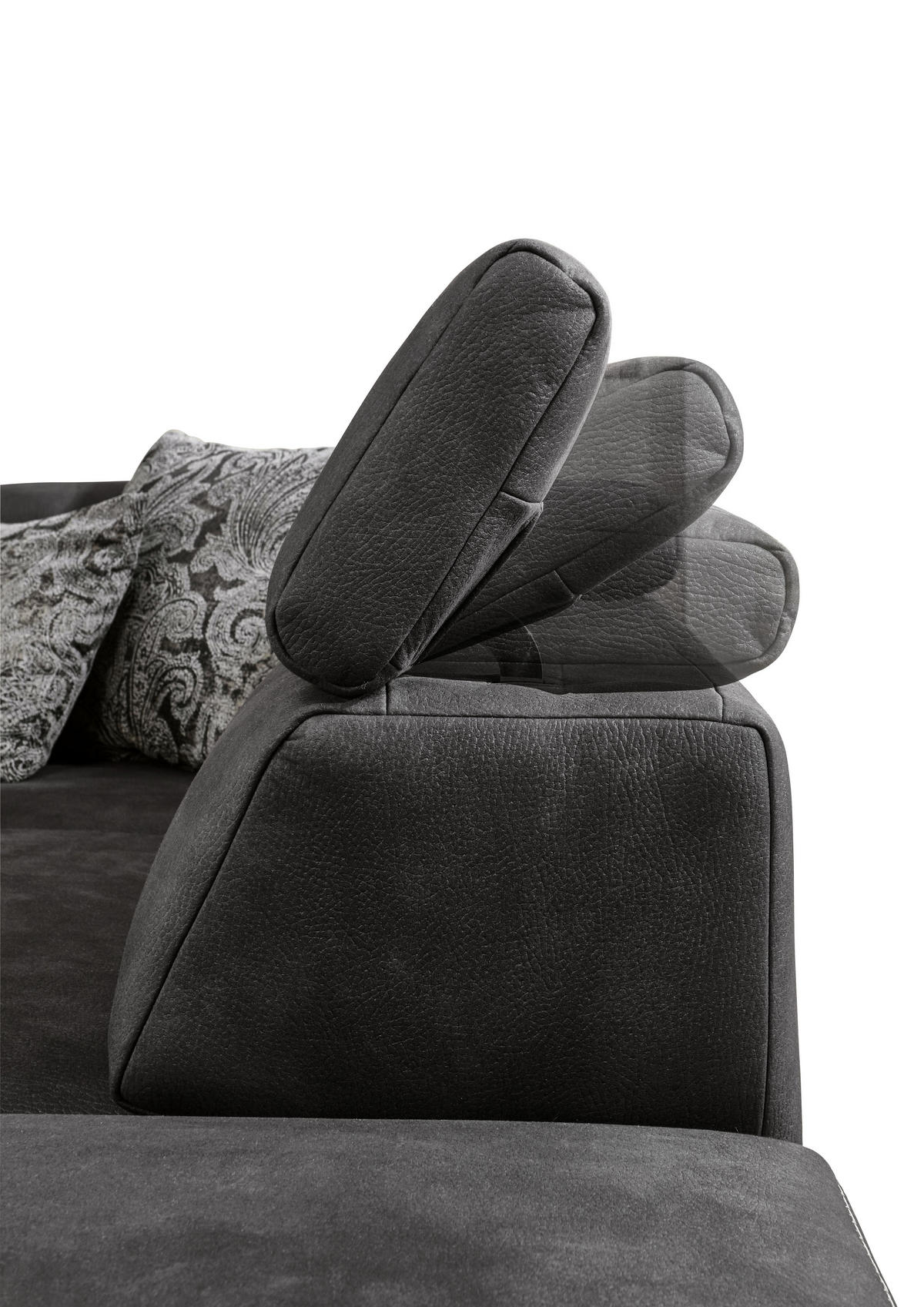 ECKSOFA in Mikrofaser Grün  226/273 cm  - Eichefarben/Beige, LIFESTYLE, Holz/Textil (226/273cm) - Beldomo System