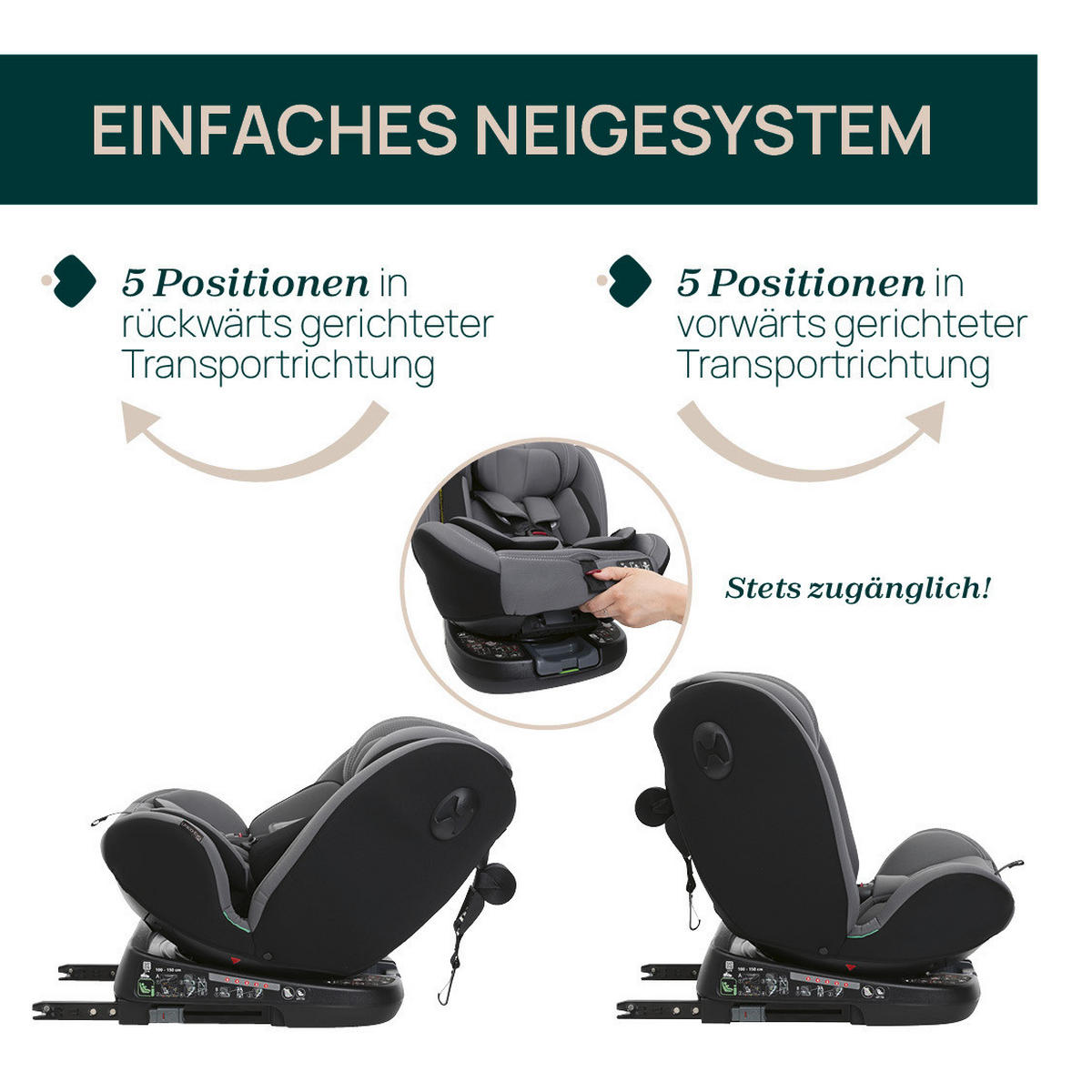 KINDERAUTOSITZ  - Schwarz/Grau, Basics (46/54/69/44cm) - Chicco