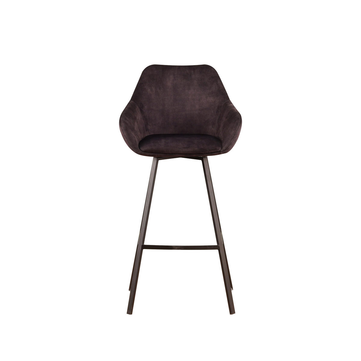 BARHOCKER-SET in Anthrazit  - Anthrazit/Schwarz, MODERN, Textil/Metall (55/109/57cm) - MID.YOU