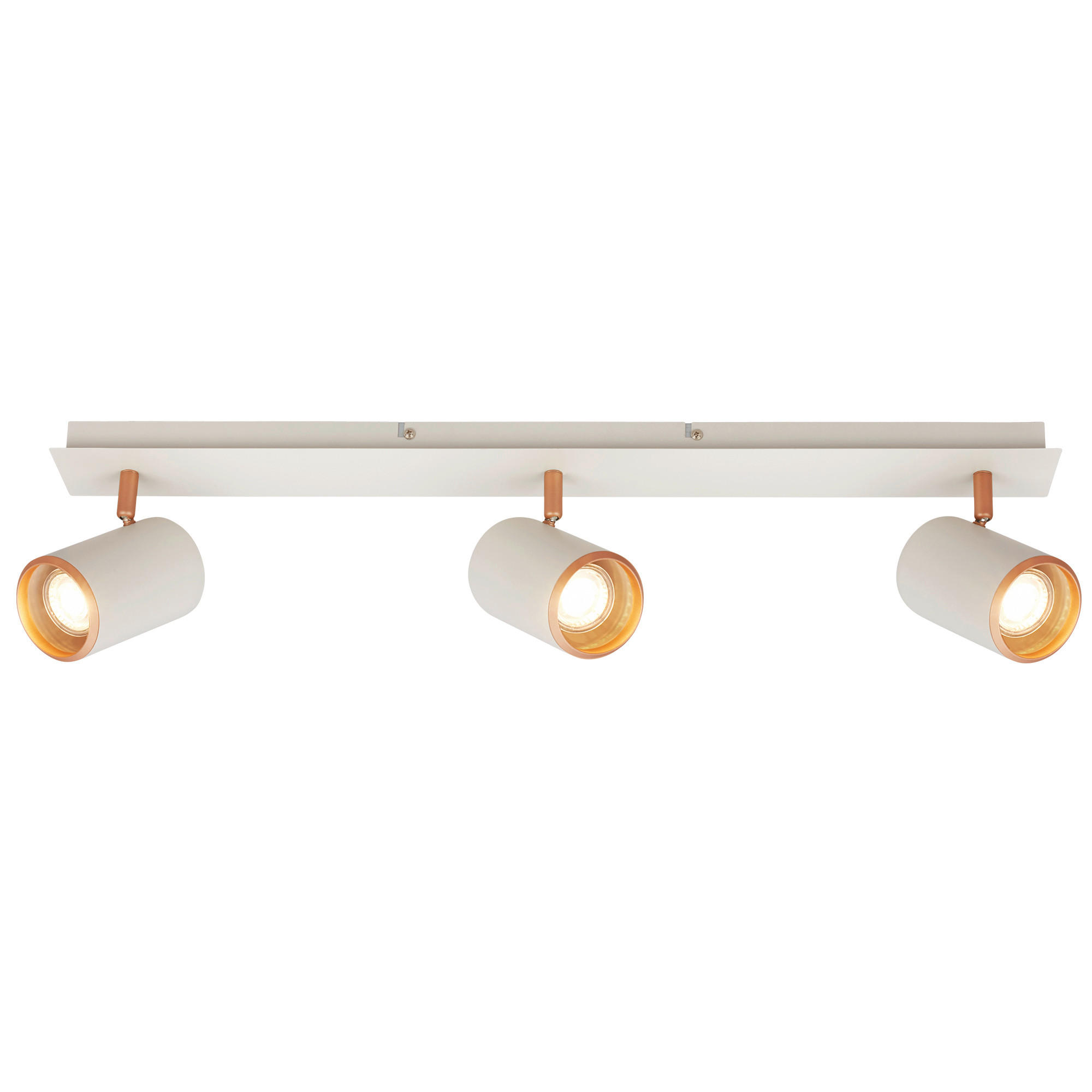 DECKENSTRAHLER  79 cm  - Greige/Cappuccino, KONVENTIONELL, Metall (79cm) - Briloner
