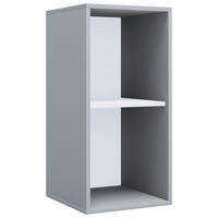 ÉTAGÈRE À DOSSIERS 35/74/37 cm  - gris, Modern, matériau de bois (35/74/37cm) - MID.YOU