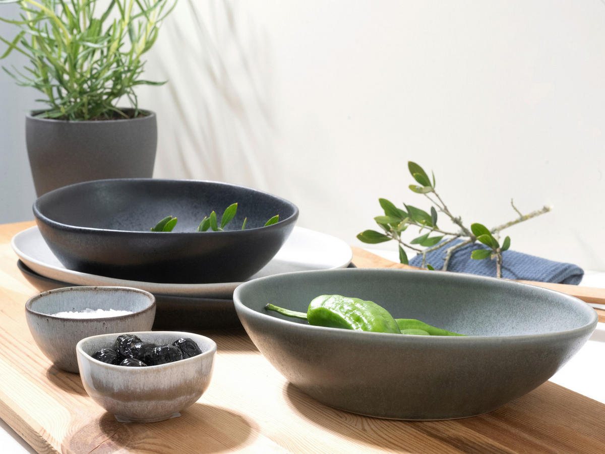 SERVIS Pietra Bunt 8 delar  - grå/antracit, Basics, keramik - Creatable
