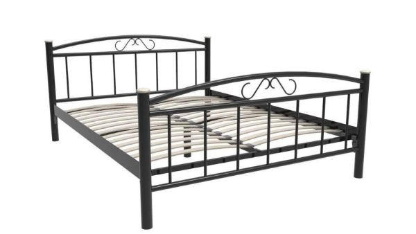 KREVET   140/200 cm   crna  - crna, Lifestyle, drvo/metal (140/200cm) - Hom`in
