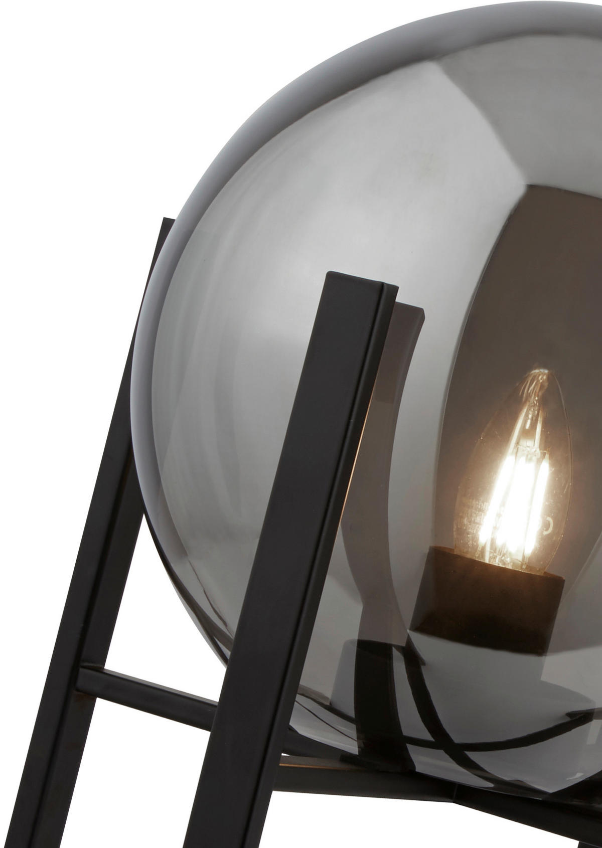 BORDSLAMPA Amsterdam 28/43 cm   - svart, Modern, metall/glas (28/43cm)