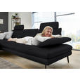 ECKSOFA in Echtleder Anthrazit  180/310 cm  - Anthrazit/Schwarz, Design, Leder/Metall (180/310cm) - Dieter Knoll