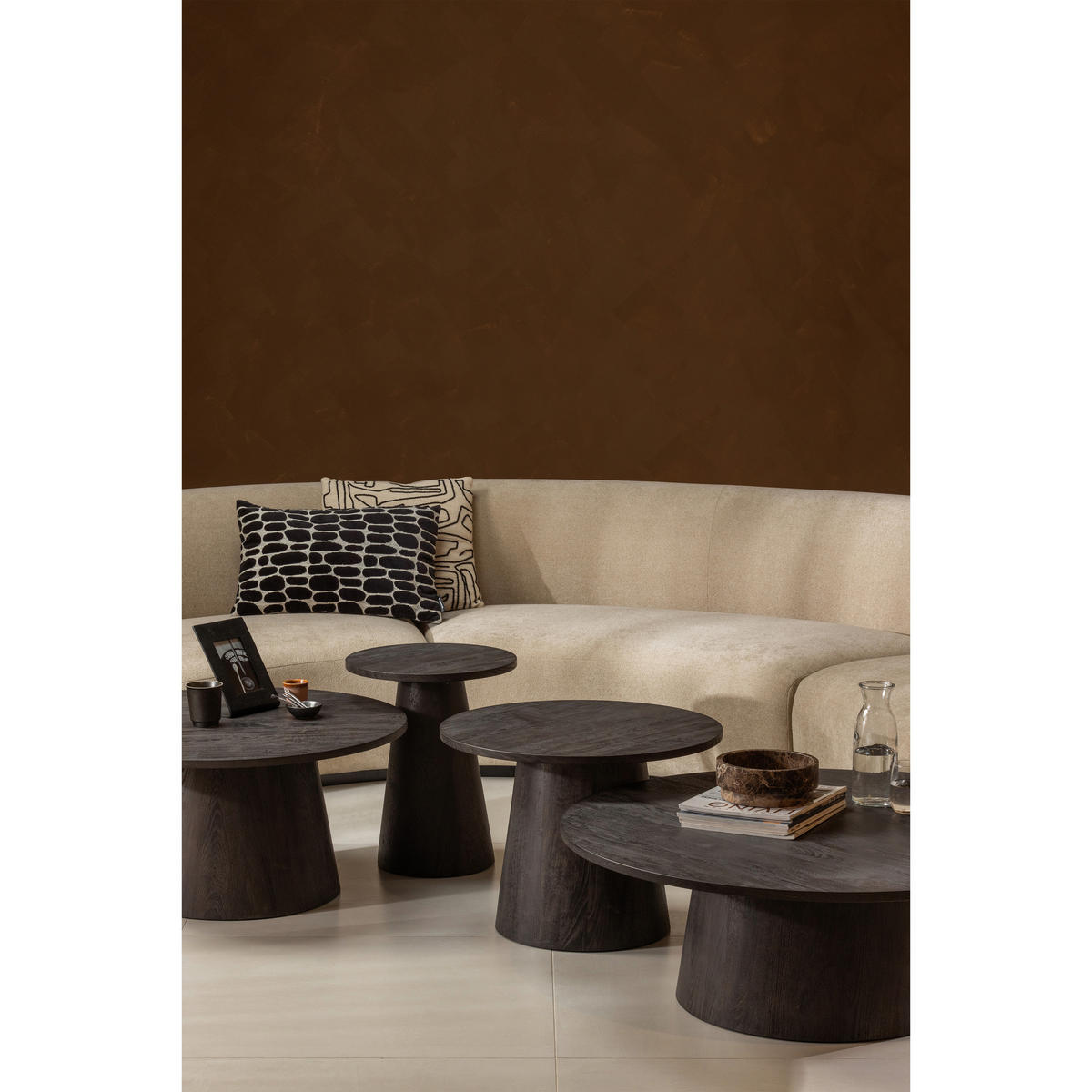 COUCHTISCH in Holzwerkstoff 100/100/35 cm  - Dunkelbraun, Design, Holzwerkstoff (100/100/35cm) - Livetastic