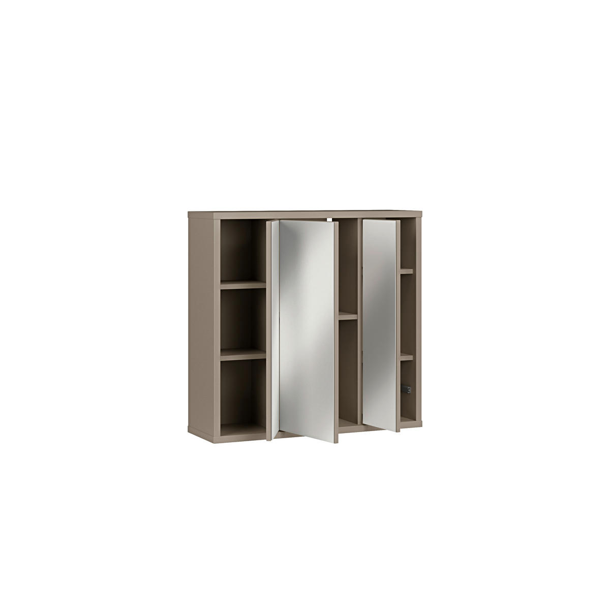 SPIEGELSCHRANK 74,5/72/23,8 cm  - Taupe, MODERN, Glas/Holzwerkstoff (74,5/72/23,8cm) - Xora