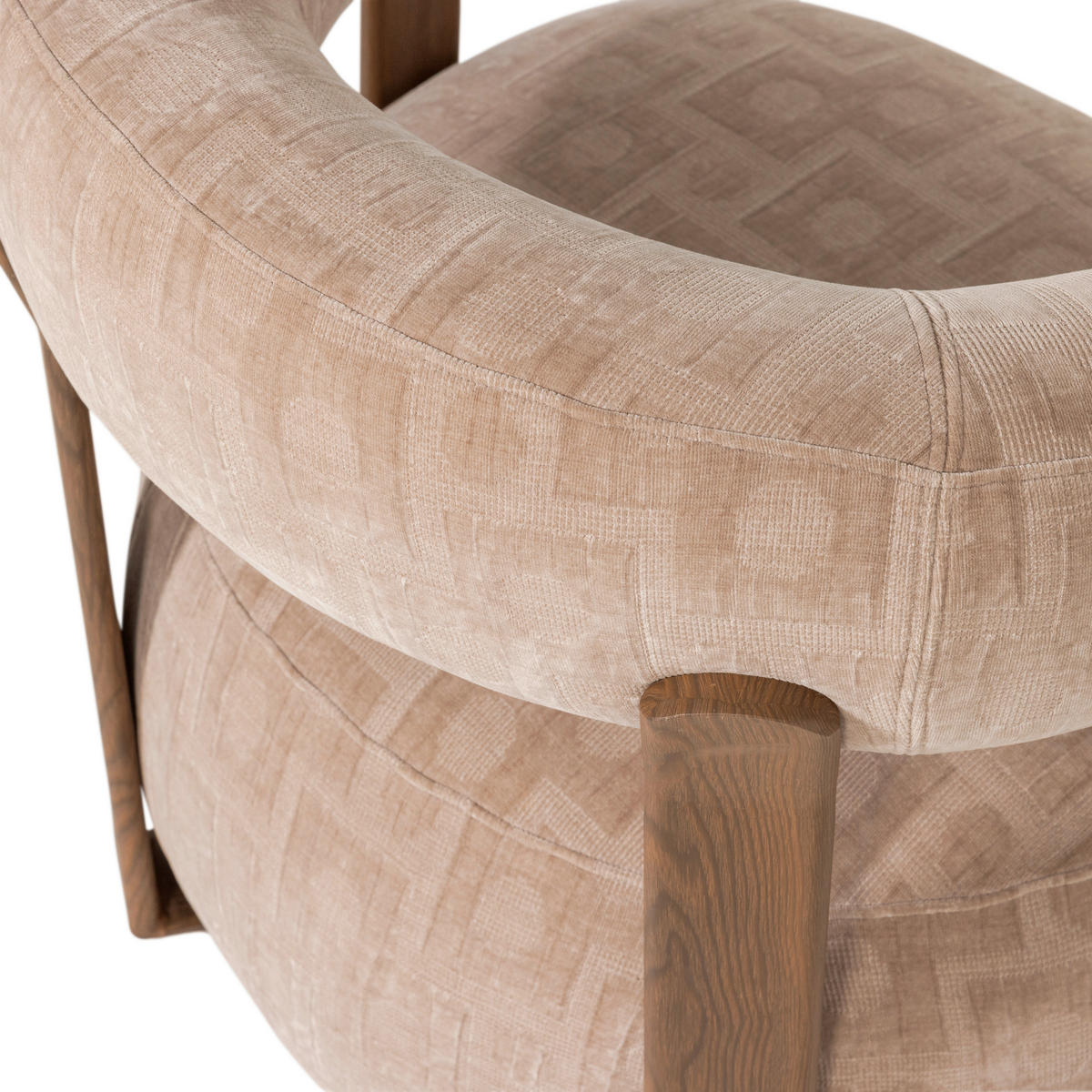 SESSEL in Webstoff Sandfarben  - Sandfarben/Schwarz, MODERN, Holz/Kunststoff (82/78/73cm) - Livetastic